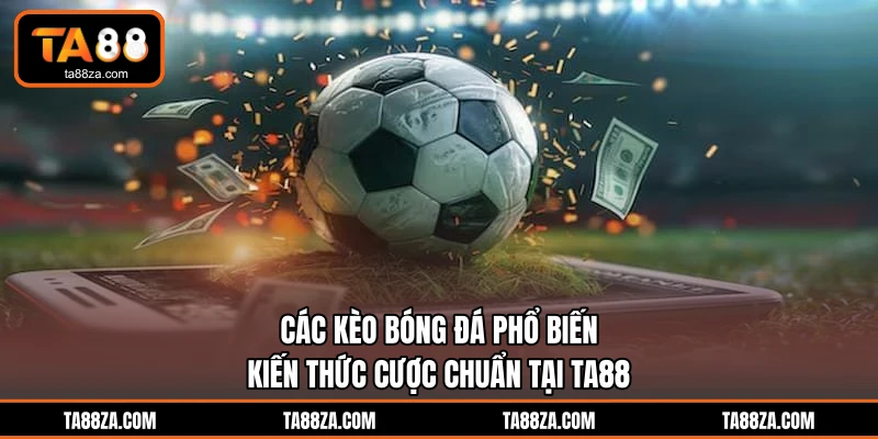 Các Kèo Bóng Đá Phổ Biến - Kiến Thức Cược Chuẩn Tại TA88